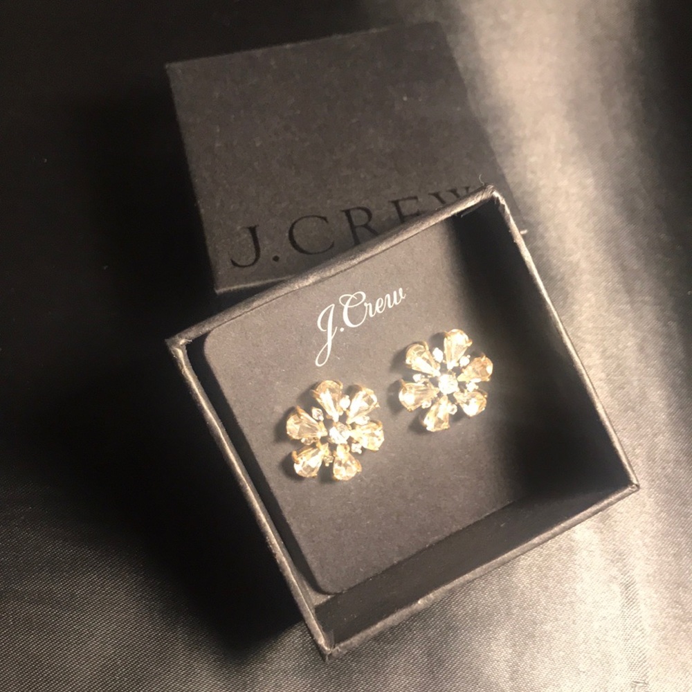 Flower J-crew earrings